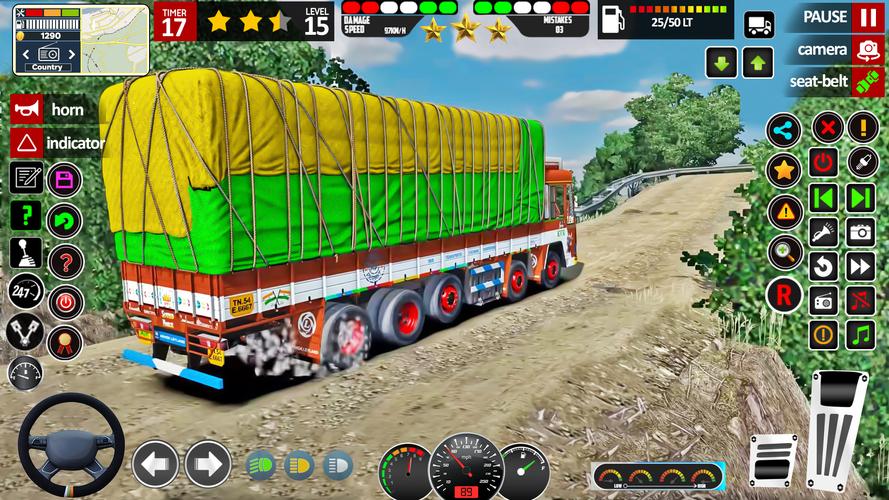 Indian Lorry Truck Driving 3d Captura de pantalla 1