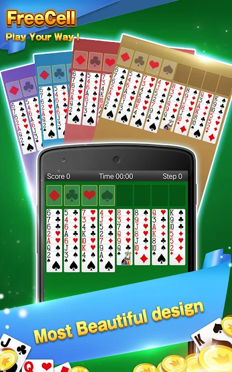 Solitaire - FreeCell Card Game Скриншот 1