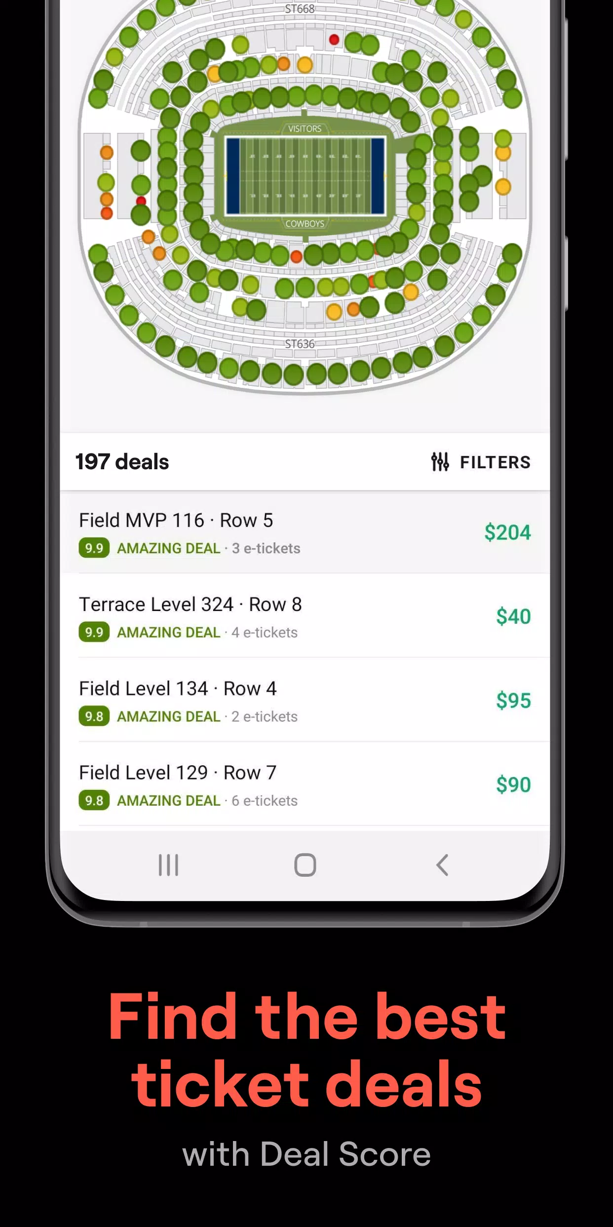 SeatGeek Screenshot 1