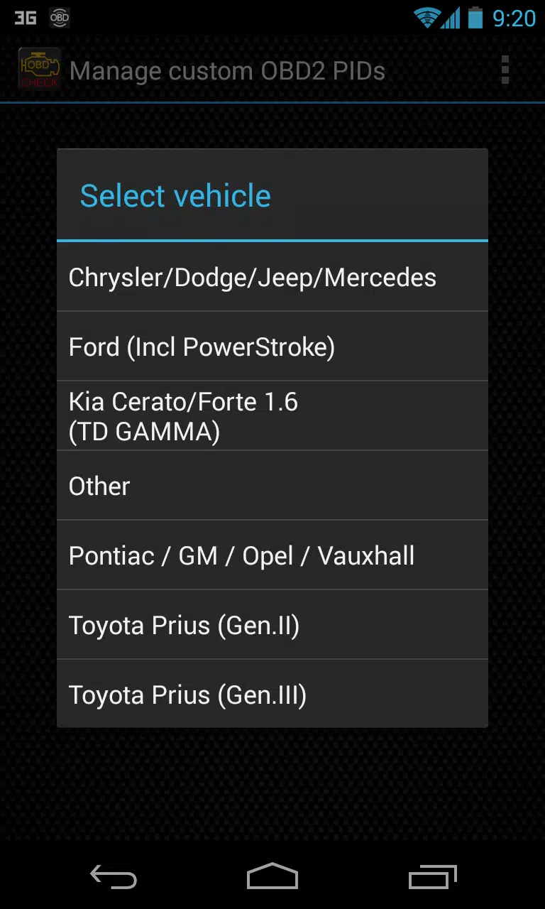 Schermata Advanced LT for KIA 3