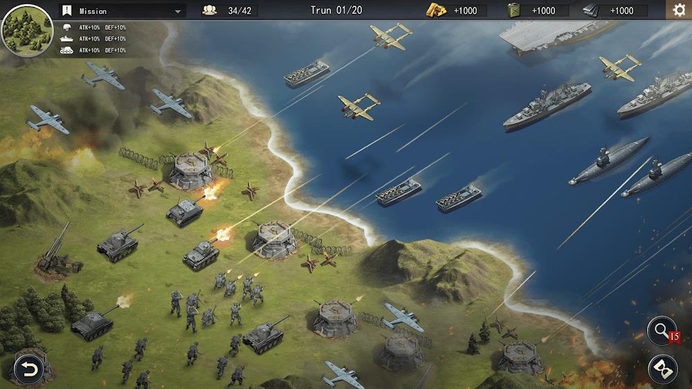 World War 2: Strategy Games ဖန်သားပြင်ဓာတ်ပုံ 3