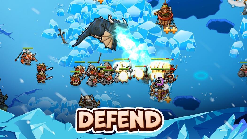 Crazy Defense Heroes - TD Game Mod Captura de pantalla 0