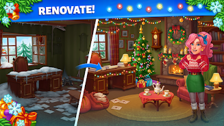 Merge Christmas: Home Design Screenshot 1