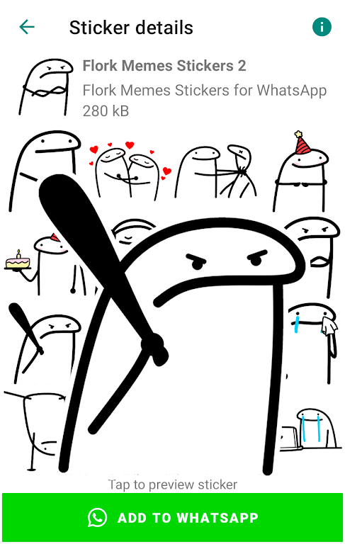 Flork memes stickers WASticker应用截图第3张