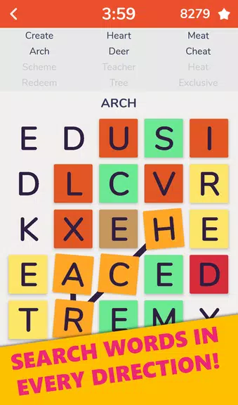 Word Find : Hidden Words ဖန်သားပြင်ဓာတ်ပုံ 1