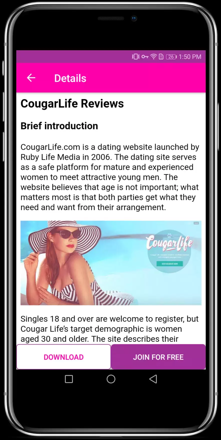 Cougar Dating Apps for Mature & Older Women Screenshot 3