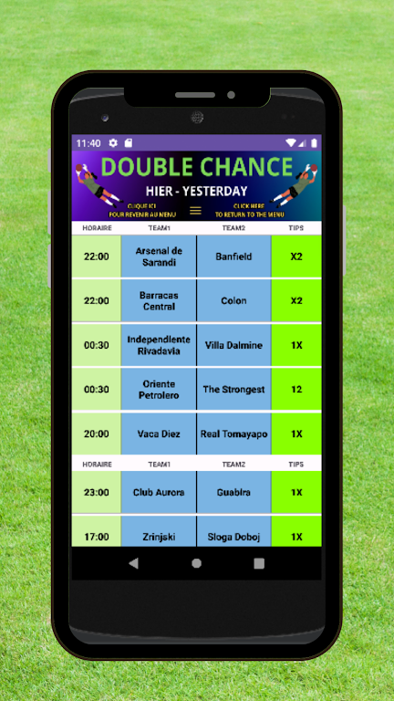 Football Double Chance Zrzut ekranu 2