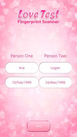Love Compatibility Test Fingerprint Schermafbeelding 2