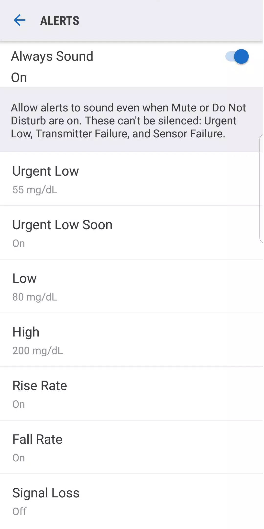 Dexcom G6 Captura de tela 3