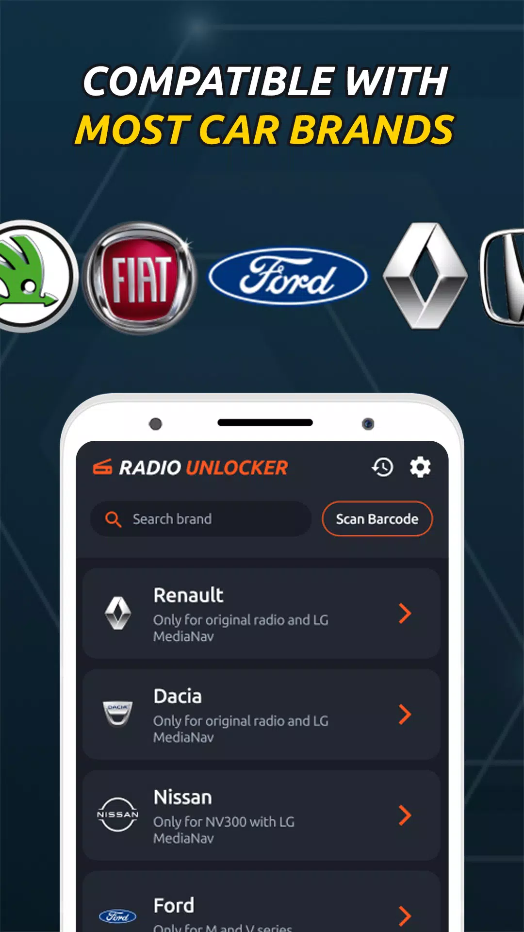 Radio Code Generator Unlocker Captura de pantalla 2