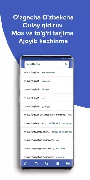 Wisdom EnglishUzbek dictionary Zrzut ekranu 3