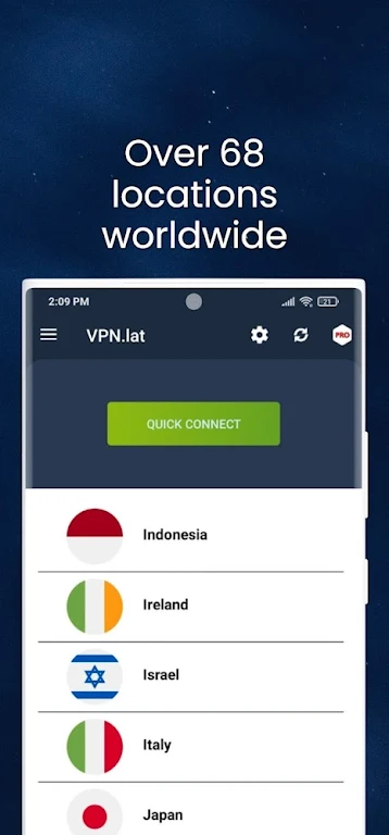 VPN lat : Unlimited Proxy Ảnh chụp màn hình 2