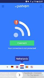 VPN high speed proxy - justvpn Schermafbeelding 0