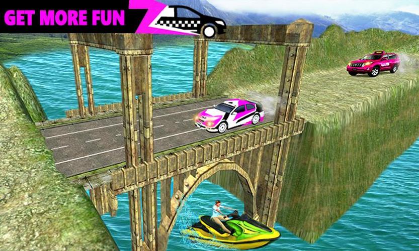 Pink Taxi Driving Game 3D Schermafbeelding 2