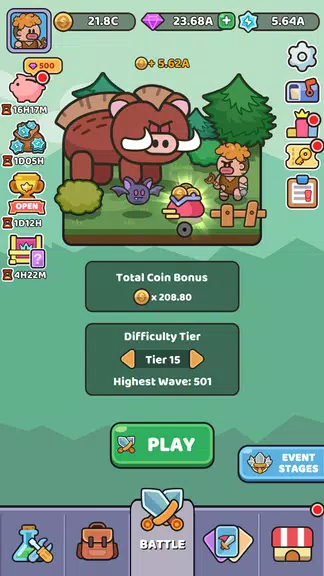 Wild Survival - Idle Defense Captura de tela 2