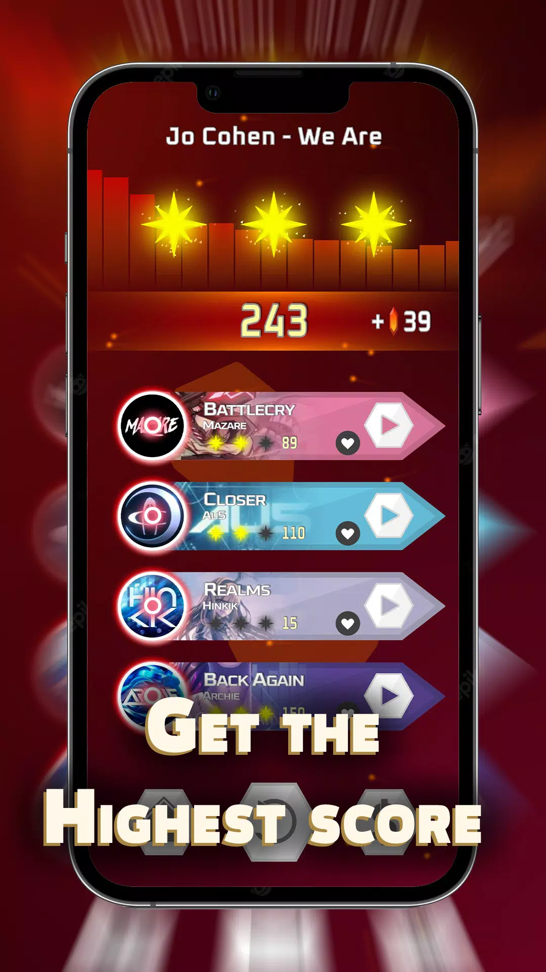 Schermata Dash'n'Beat - EDM Rhythm game 3
