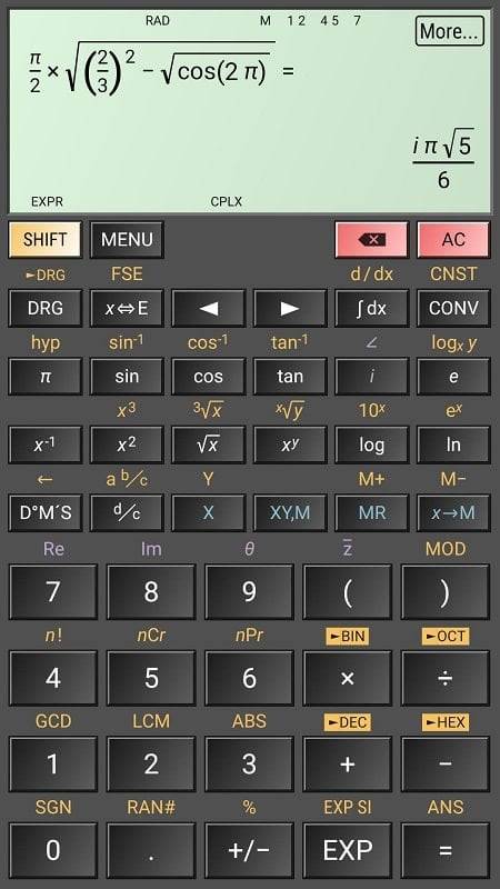 Schermata HiPER Calc Pro 1