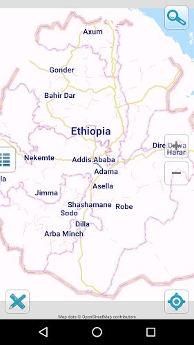 Schermata Map of Ethiopia offline 0