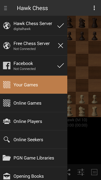 Hawk Chess Free Schermafbeelding 1