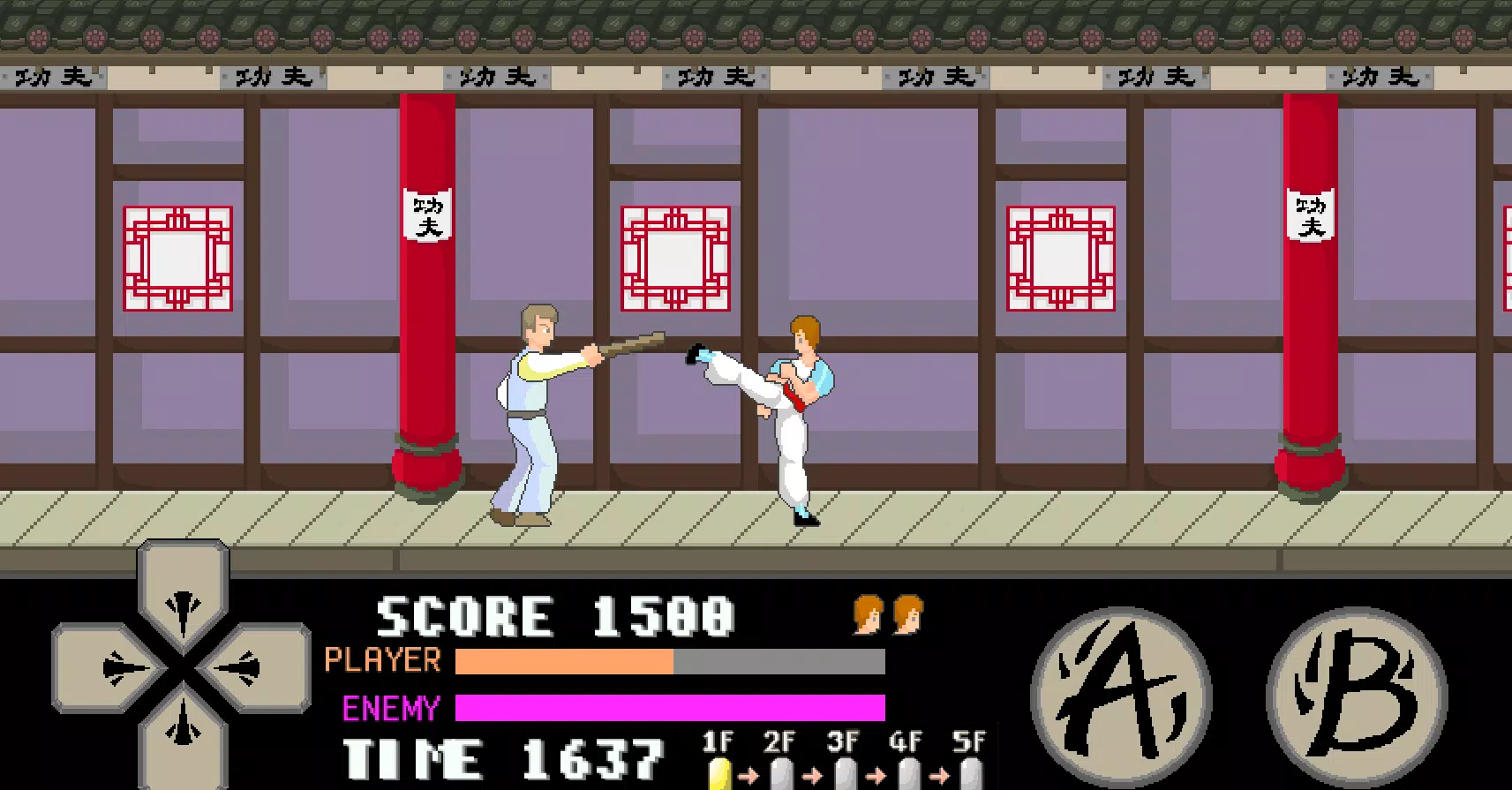 kung fu master arcade Captura de tela 3