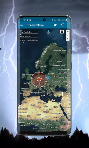 Thunderstorm- weather warnings Tangkapan skrin 1