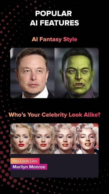 Gradient: Celebrity Look Like स्क्रीनशॉट 1