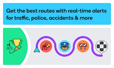 Waze Navigation & Live Traffic Скриншот 0