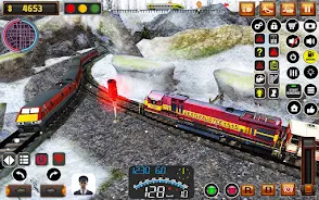 Uphill Train Track Simulator Tangkapan skrin 1