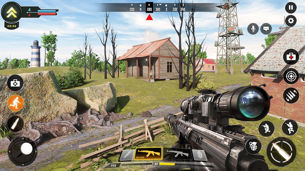 Sniper Game: Shooting Gun Game Mod Captura de pantalla 2