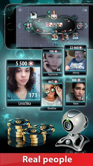 GC Poker 2: WebCamera-tables, ဖန်သားပြင်ဓာတ်ပုံ 1