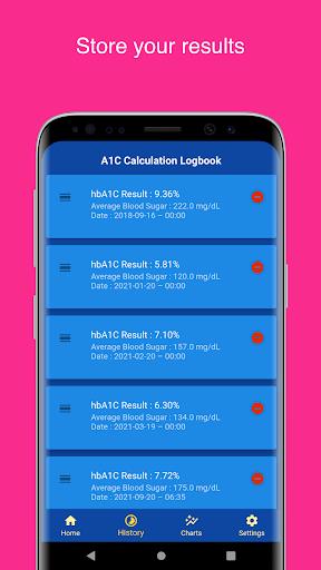 A1C Calculator - Blood Sugar T Capture d'écran 1