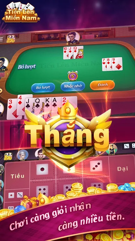 Tien Len Tiến Lên Miền Nam Online スクリーンショット 1