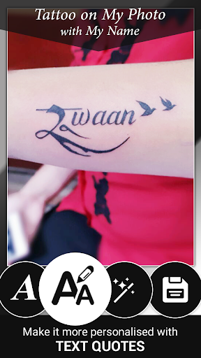 Tattoo Name On My Photo Editor Screenshot 0