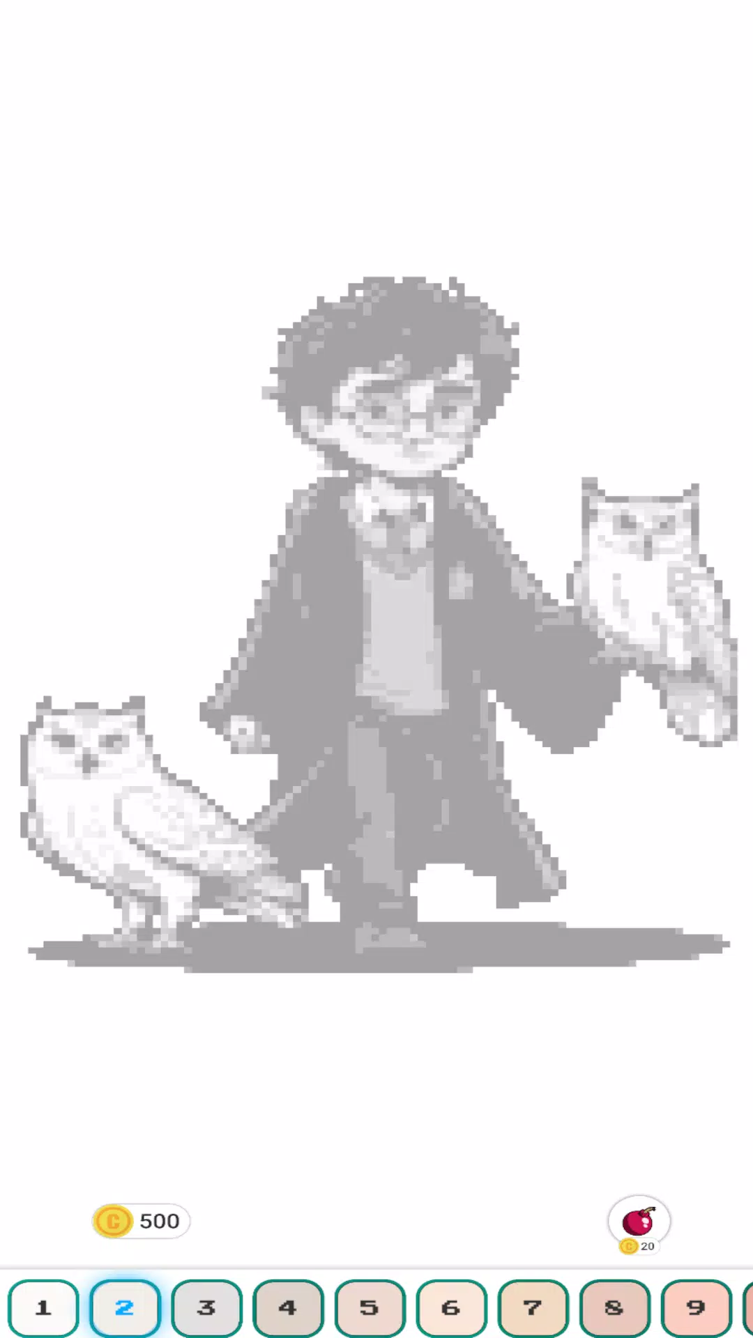 Hogwart Cartoon Pixel Art स्क्रीनशॉट 0