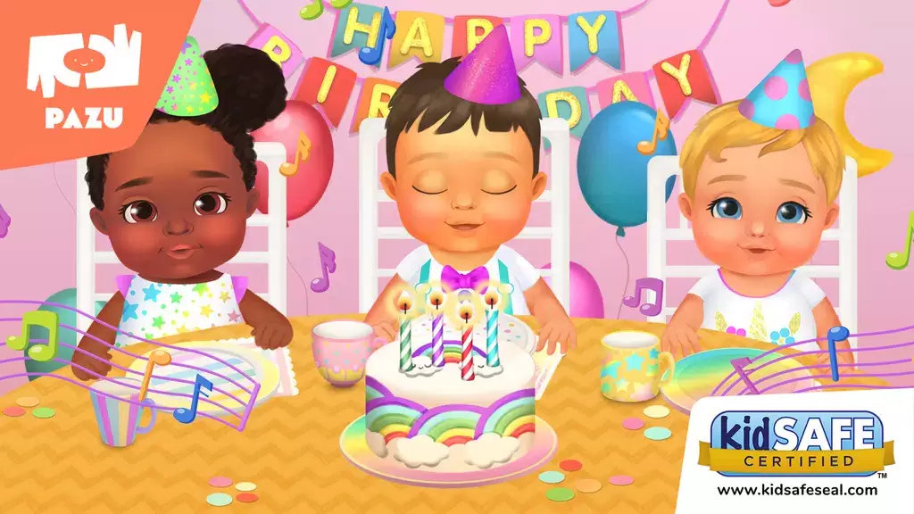 Baby Birthday Maker Game Captura de tela 0