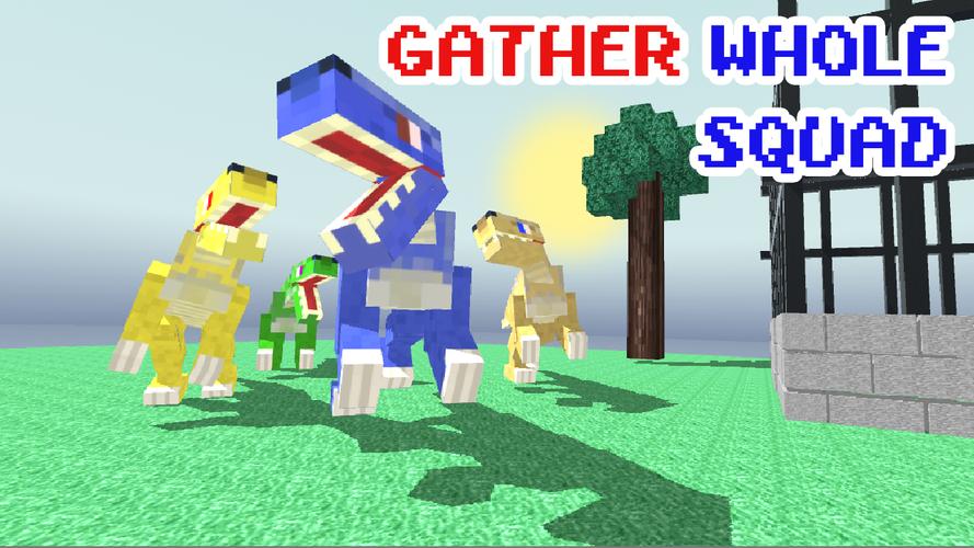 Blocky Dino Park Raptor Attack Скриншот 0