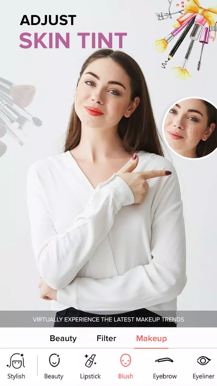 Beauty Camera : You Makeover Ảnh chụp màn hình 0