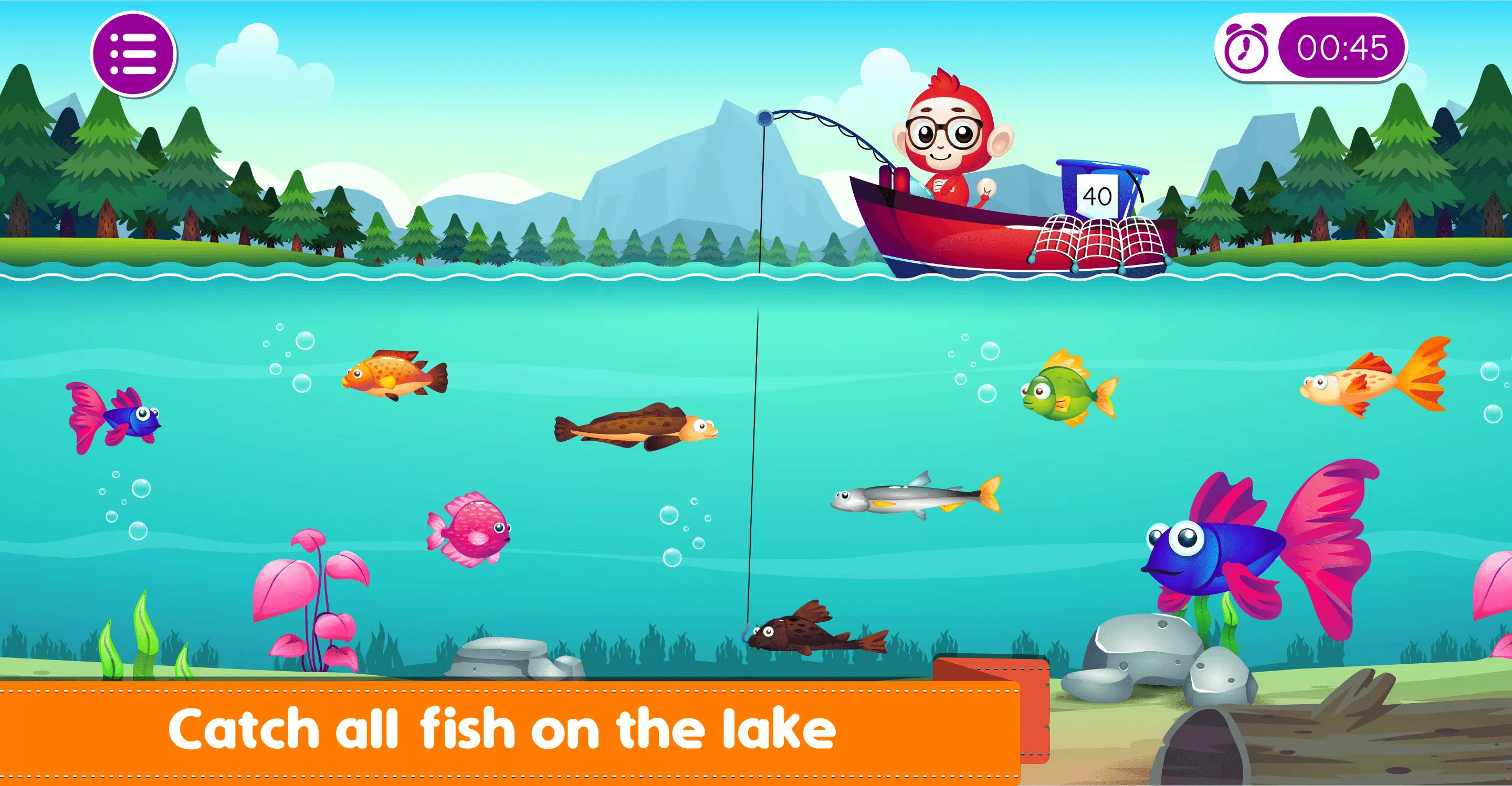 Marbel Fishing - Kids Games Ekran Görüntüsü 2