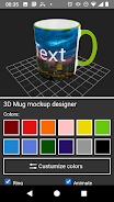 3D Mug Mockup Designer Ảnh chụp màn hình 0