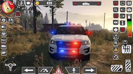 Police Car Spooky Parking 3d স্ক্রিনশট 1