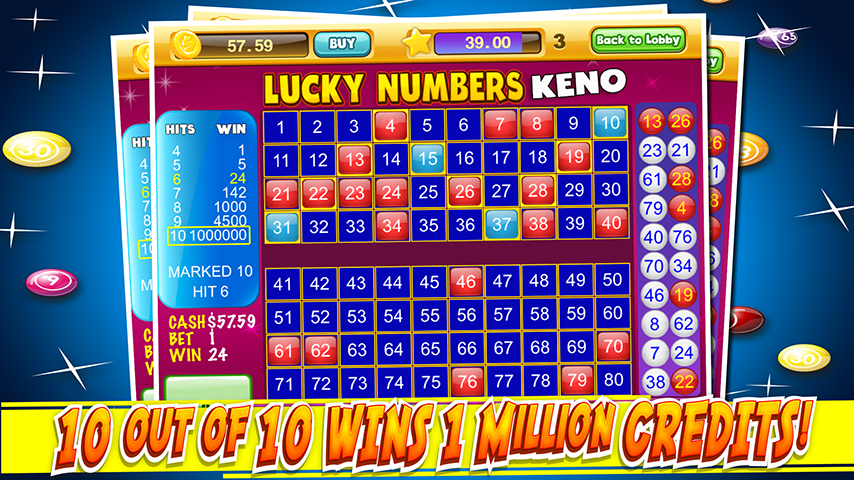 Las Vegas Keno Numbers Free ภาพหน้าจอ 0