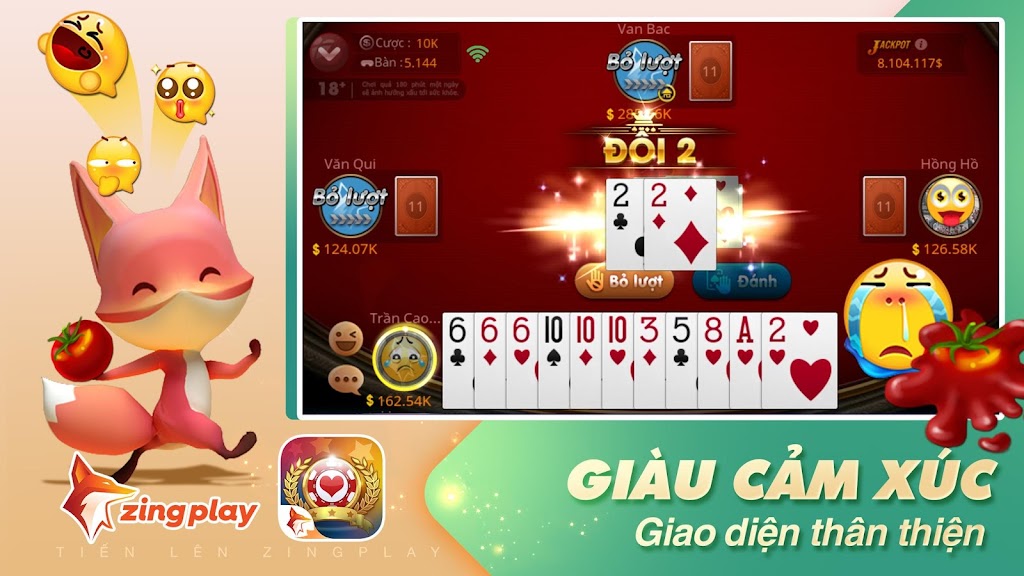 Tiến lên Miền Nam - Tiến Lên - ZingPlay Schermafbeelding 2