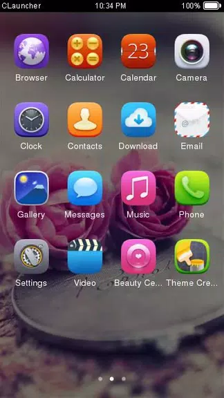 Pink Roses Theme C Launcher Capture d'écran 1
