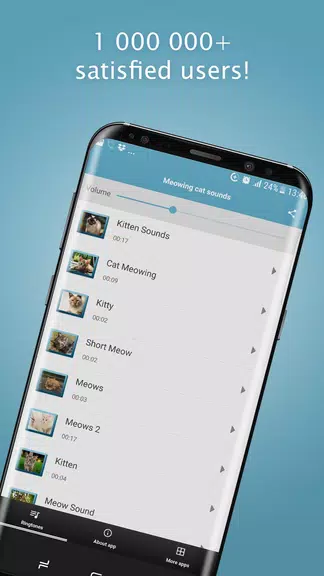 Schermata Meowing Cat Sounds Ringtones 0