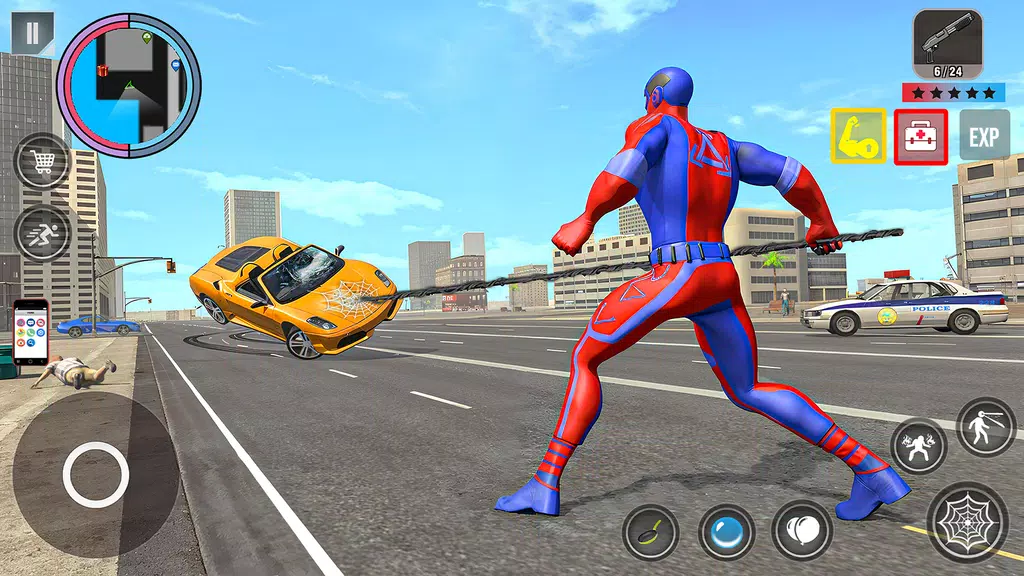 Spider Rope Action Game Tangkapan skrin 2