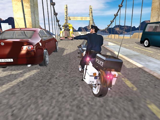 Schermata US Police Bike Chase Game 3