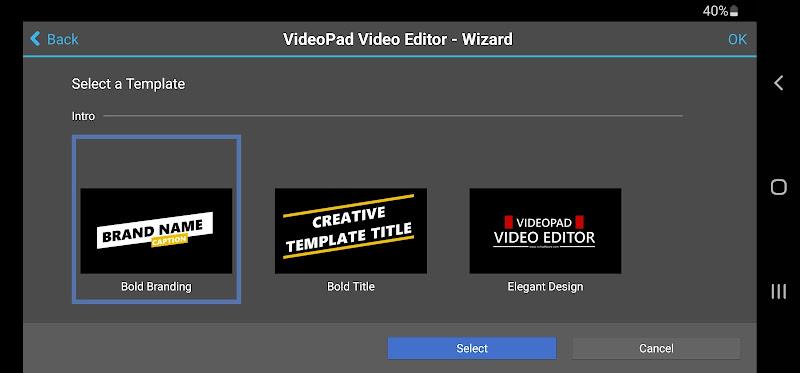 VideoPad Video Editor Tangkapan skrin 1