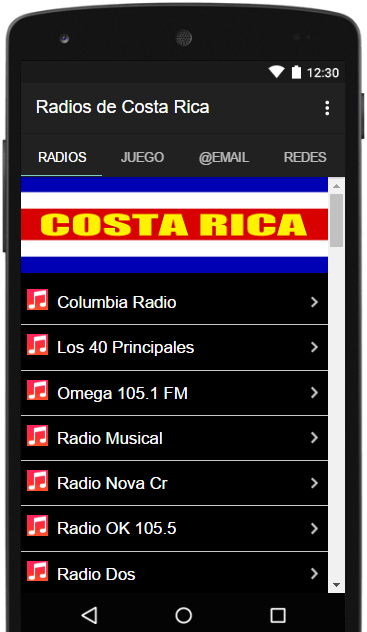 Radios Emisoras de Costa Rica FM AM en Vivo Gratis Captura de pantalla 0
