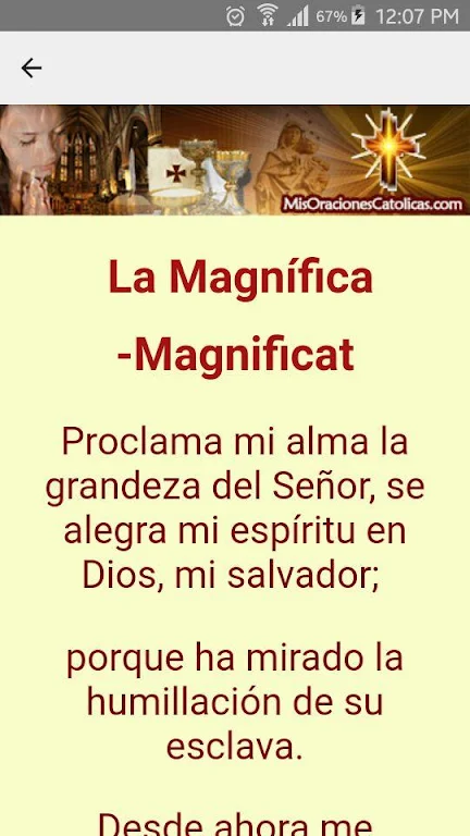 Oracion La Magnifica - El Magnificat ภาพหน้าจอ 2