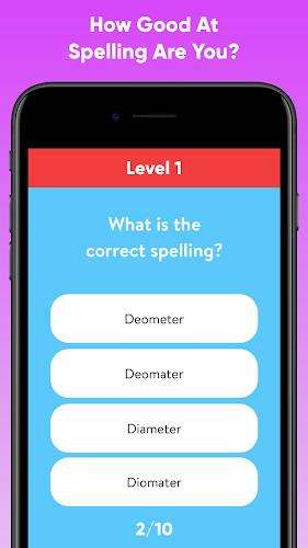 Spelling Test Quiz Screenshot 0